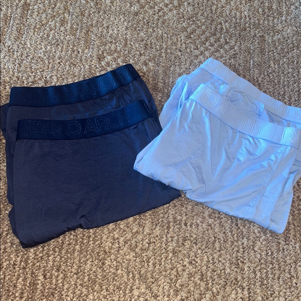4 PR NWOT DAVID ARCHY Men's Underwear Ultra Soft Modal Dual Pouch SIZE XXL